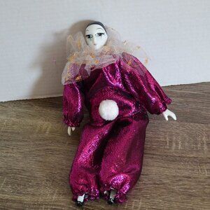 Vtg 1990's  Porcelain Clown